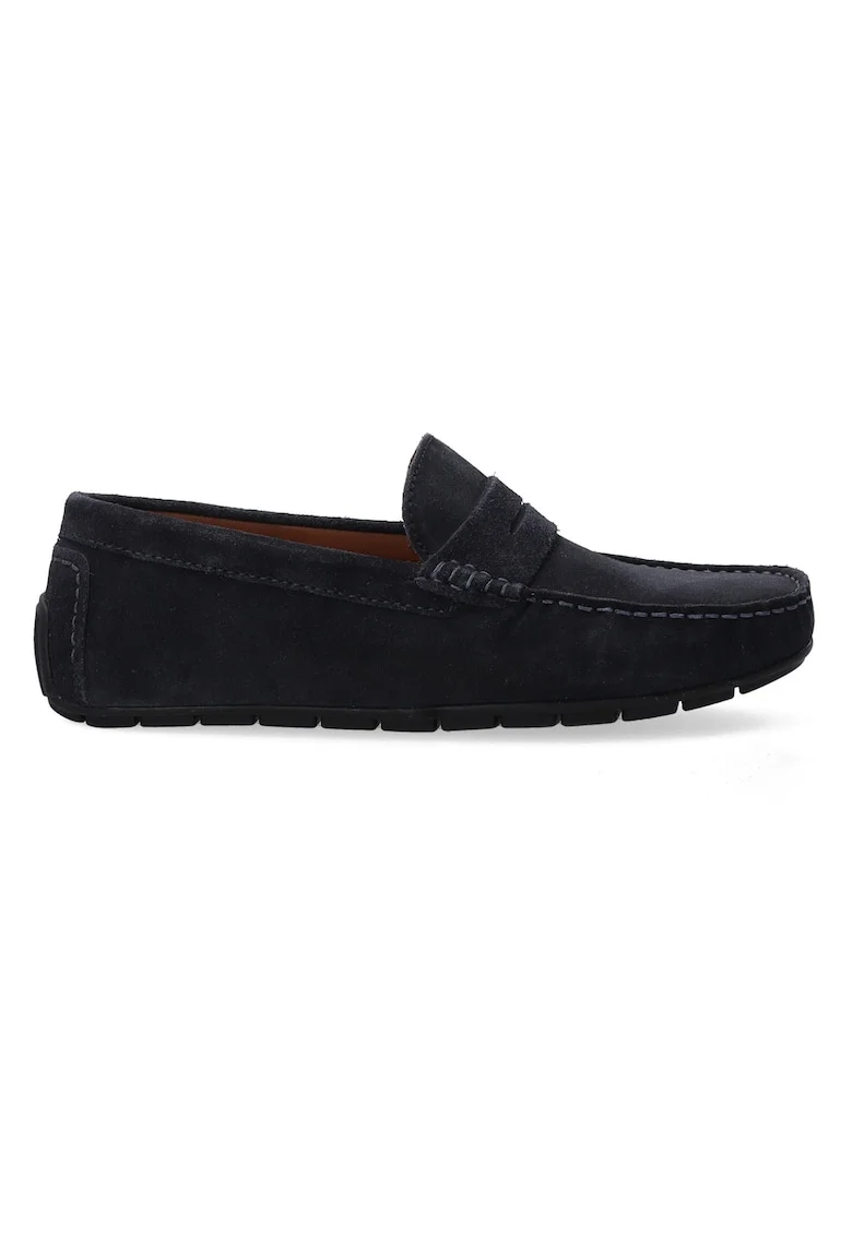 Pantofi loafer din piele intoarsa, Bleumarin