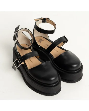 Pantofi decupati  Negru, cauciuc, Negru