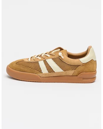 Pantofi sport Verdict cu garnituri din piele intoarsa, Maro deschis