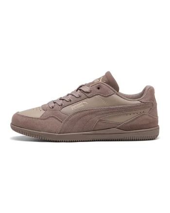 Pantofi sport K-Moda de piele ecologica cu garnituri de piele intoarsa, Maro deschis/Roz prafuit