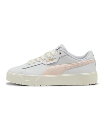 Pantofi sport Smash Belle din piele si piele ecologica cu logo in relief, Albastru pal/Roz pal