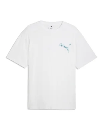 Tricou relaxed fit cu imprimeu pe spate X-Ray, Alb/Bleumarin