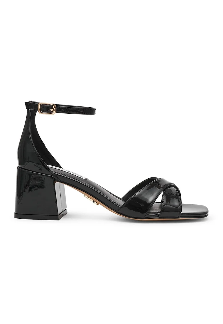 Sandale de piele ecologica Fergie, Negru