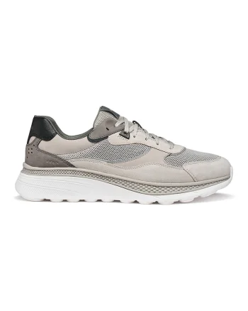 Pantofi sport Spherica Actif x1 din plasa cu insertii din piele, Gri