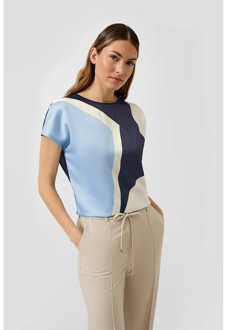 Tricou regular fit cu decolteu rotund
