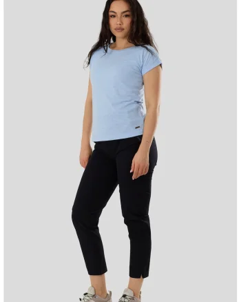 Pantaloni crop pentru drumetie Carmi, Negru