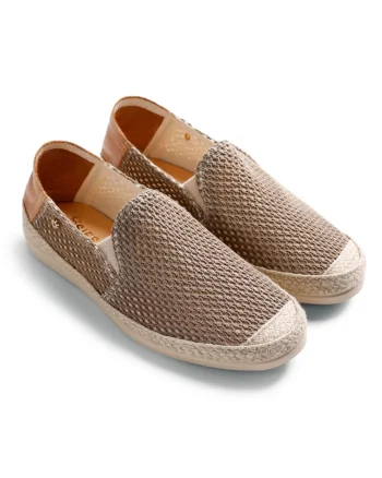 Espadrile cu aspect tesut, Maro deschis