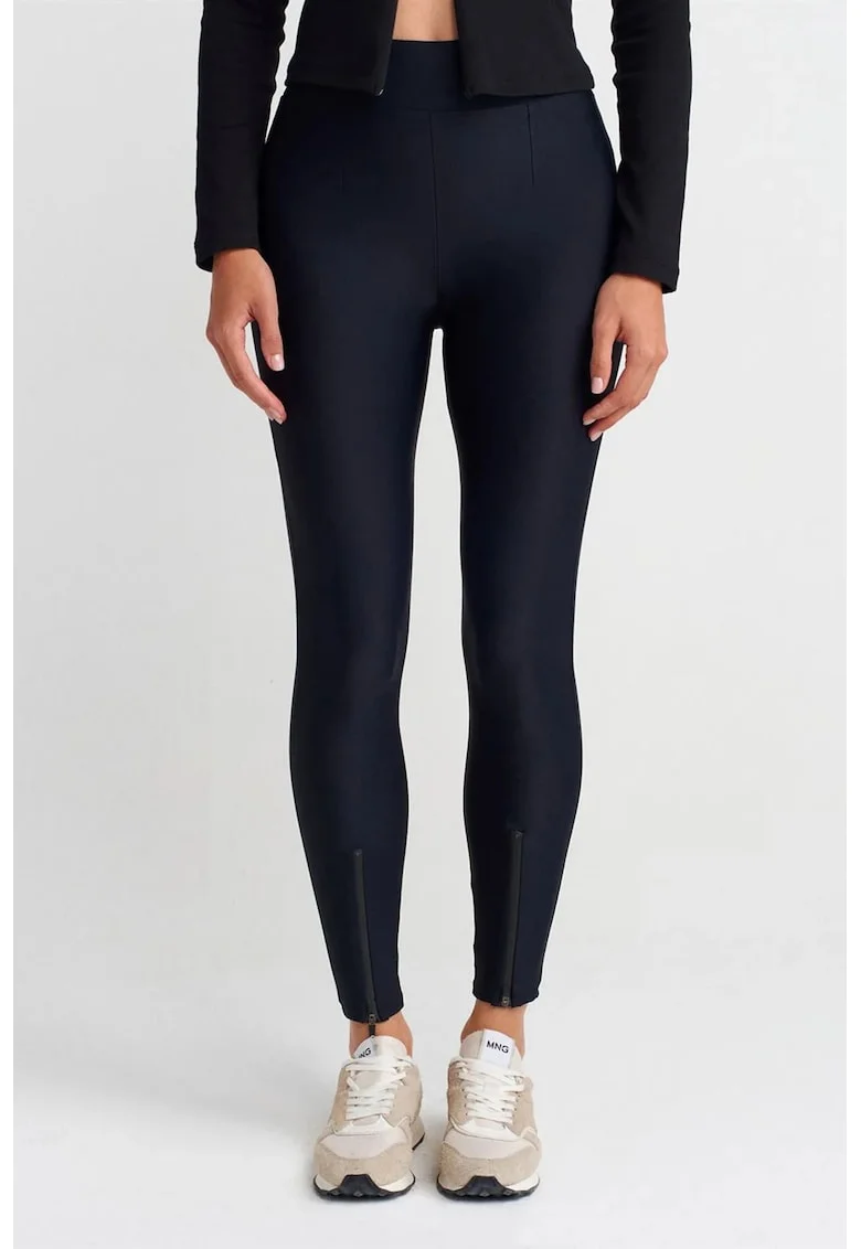 Colanti Femei  skinny, talie inalta, 80% poliamida/20% elastan, Bleumarin