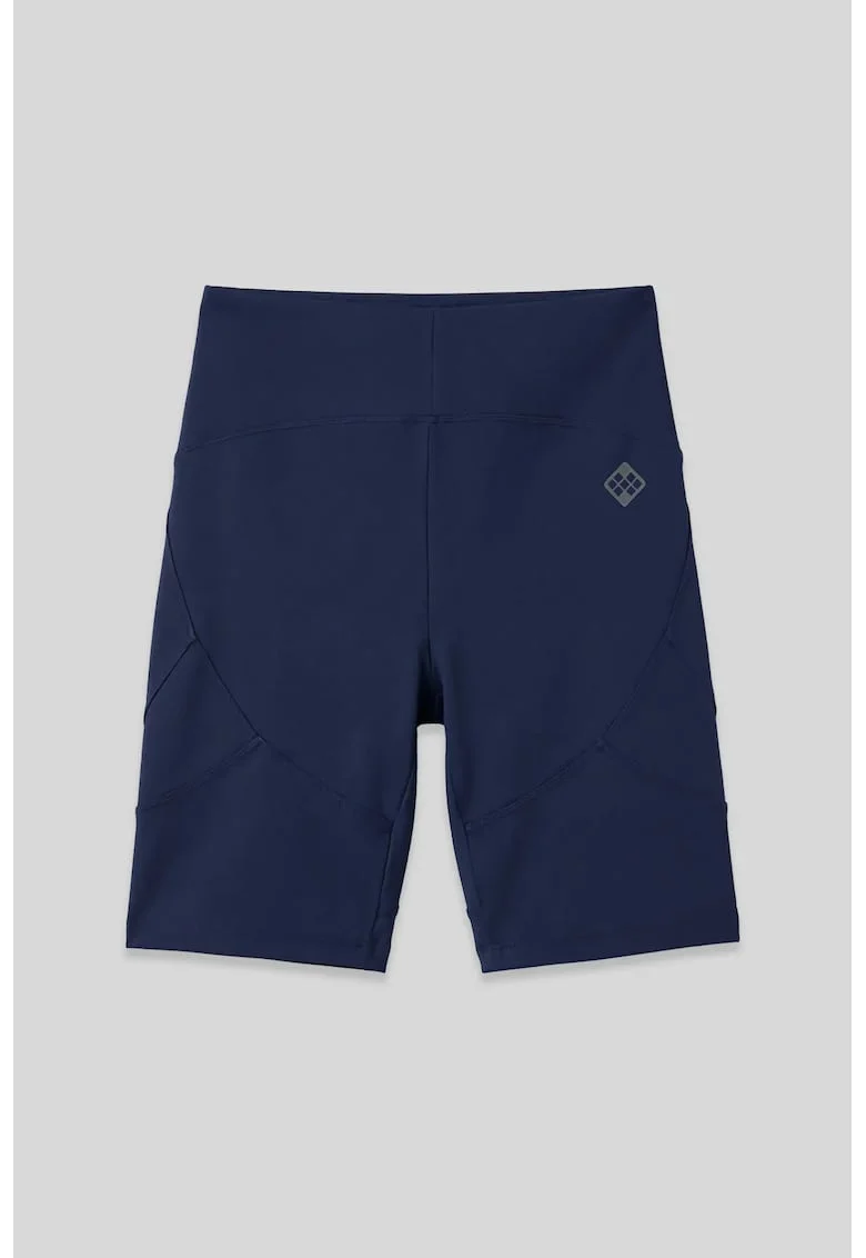 Colanti scurti,  talie inalta, elastic, Bleumarin