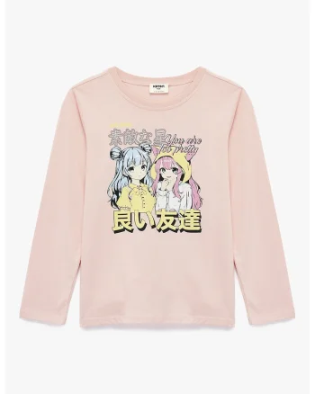 Bluza din bumbac cu imprimeu, Roz prafuit