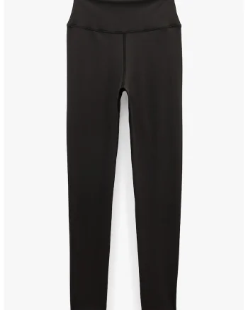 Colanti cu talie inalta si model uni, Negru
