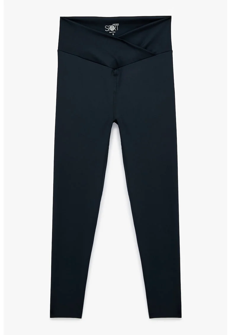 Colanti skinny cu talie in V, Bleumarin