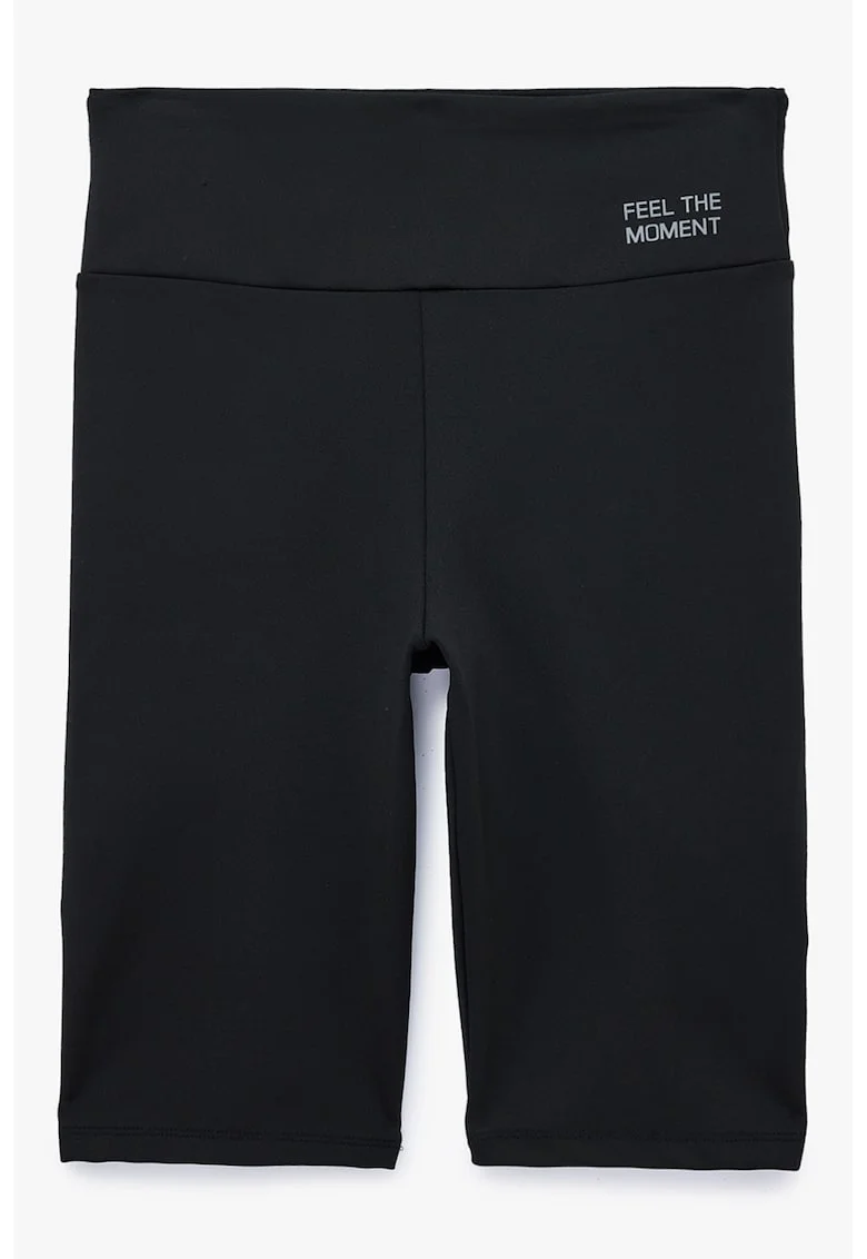 Colanti scurti cu model uni, Negru