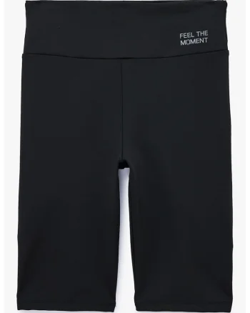 Colanti scurti cu model uni, Negru