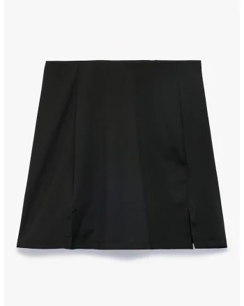 Fusta-pantalon cu croiala dreapta, Negru