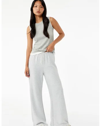 Pantaloni de trening din amestec de modal cu buzunar aplicat, Gri deschis melange