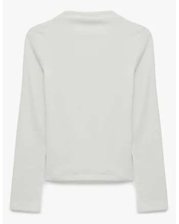 Bluza slim fit din amestec de modal, Ecru