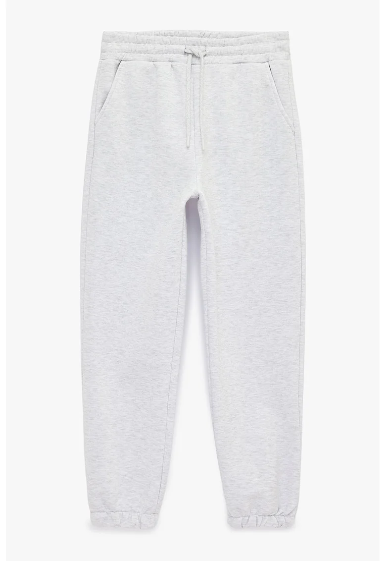 Pantaloni de trening cu 2 buzunare oblice, Gri deschis melange