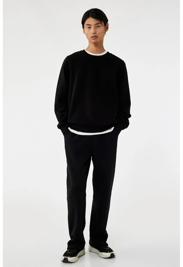 Pantaloni de trening cu talie elastica, Negru