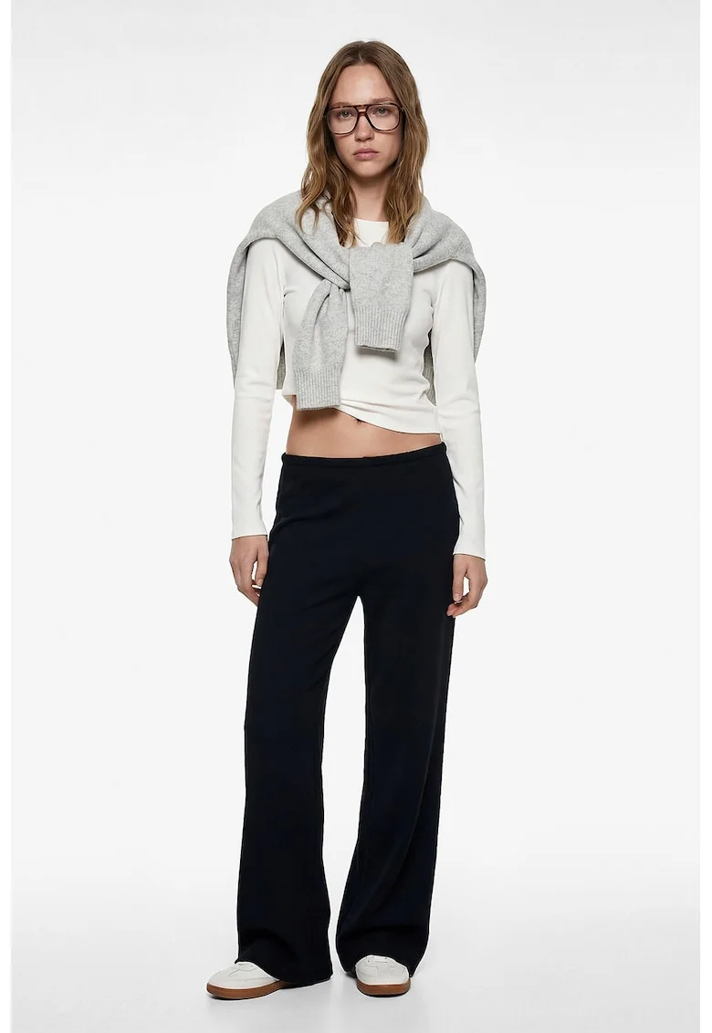 Pantaloni de trening din amestec de modal cu buzunar aplicat, Albastru ultramarin