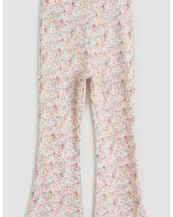 Colati evazati cu model floral, Multicolor