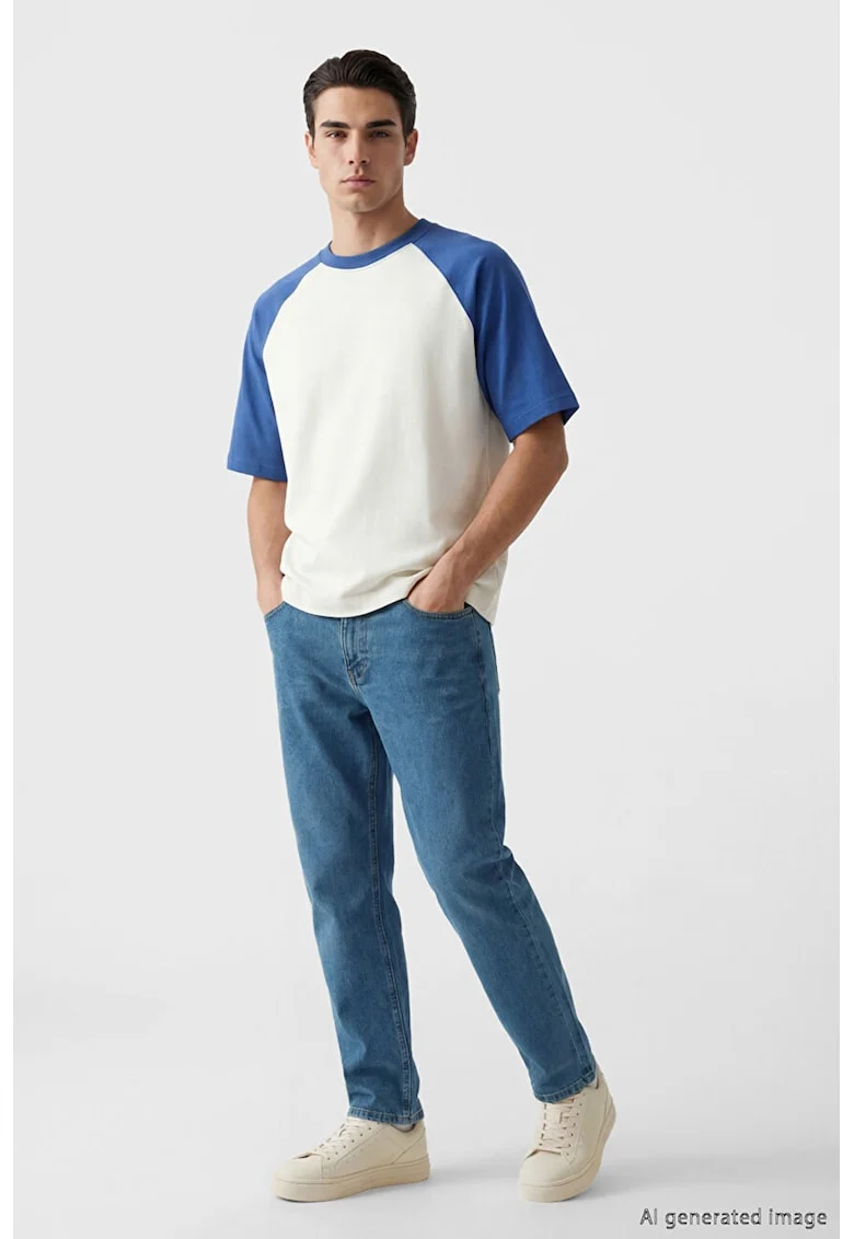 Blugi regular-fit, Albastru cobalt