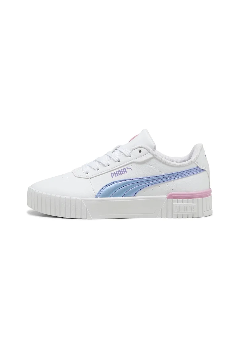 Pantofi sport de piele ecologica Carina 2.0, Alb/Albastru