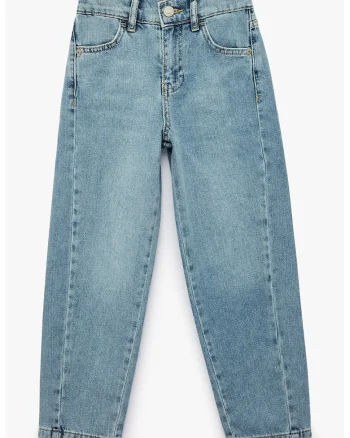 Blugi relaxed fit cu buzunare, Albastru pastel