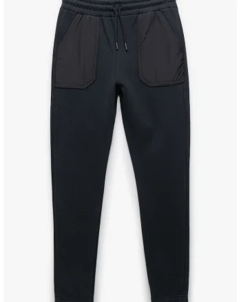 Pantaloni de trening cu croiala conica si buzunare aplicate, Albastru ultramarin