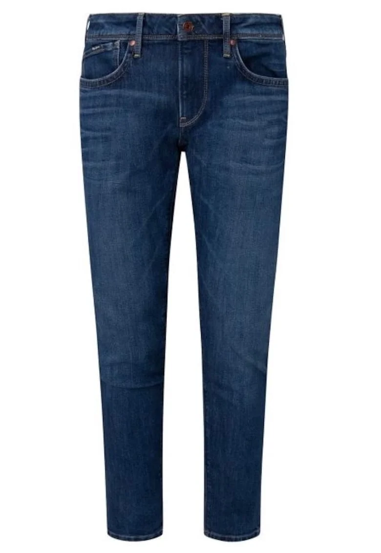Blugi slim cu buzunareewqgewq, Albastru