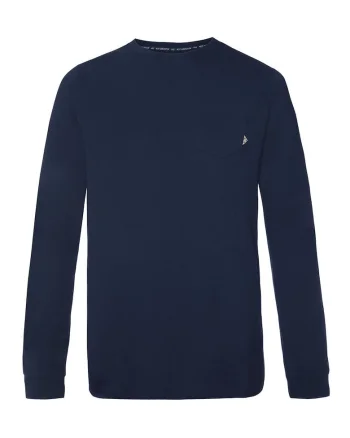 Bluza sport cu decolteu la baza gatului, Albastru marin, Bleumarin