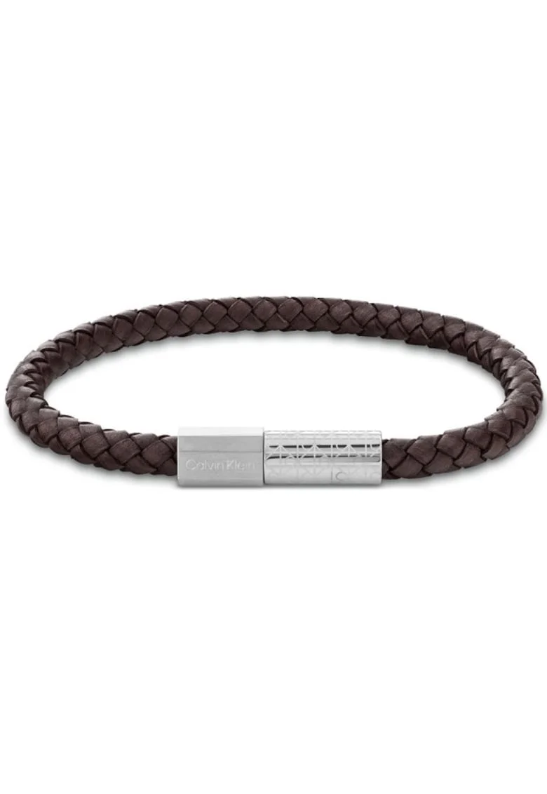 Bratara  Men’s Collection piele 35100089, Maro, Argintiu, Maro/Argintiu
