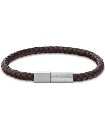 Bratara  Men’s Collection piele 35100089, Maro, Argintiu, Maro/Argintiu