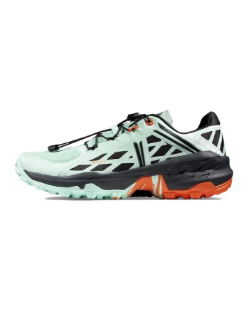 Pantofi pentru alergare trail si drumetii Sertig GTX, Negru/Verde menta