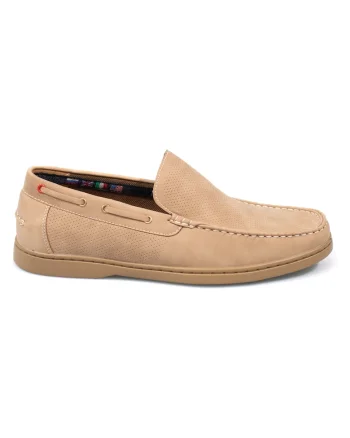 Mocasini barbatesti, Unic, Zefir, piele ecologica, bej -