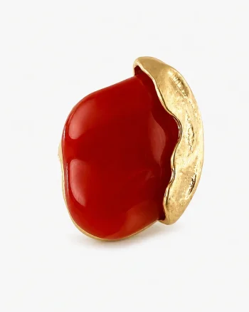 Inel dama statement auriu reglabil Coral