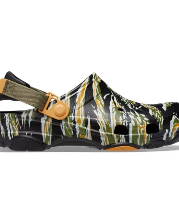 Saboti Crocs Classic All Terrain Camo Clog Negru - Black/Multi