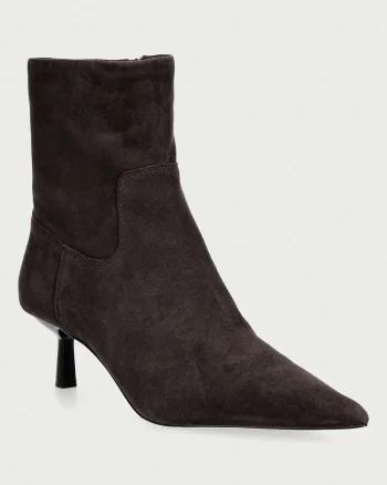 Steve Madden botine pentru femei din piele întoarsă Rebella-S