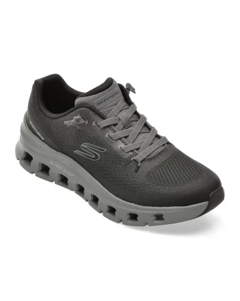 Pantofi sport SKECHERS negri, 233132, din material textil