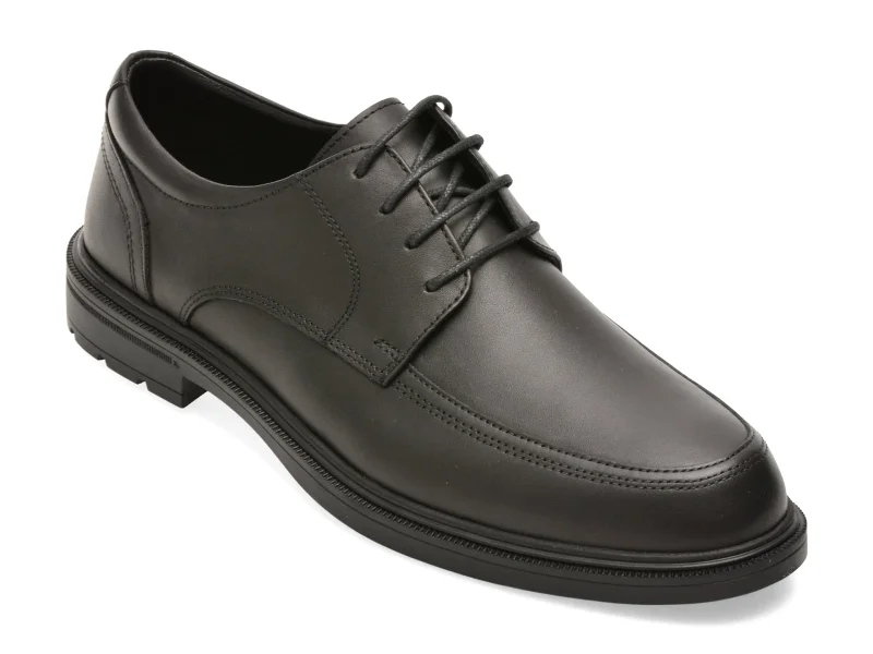 Pantofi eleganti BITE THE BULLET negri, A604, din piele naturala