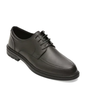 Pantofi eleganti BITE THE BULLET negri, A604, din piele naturala