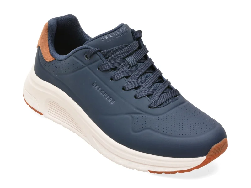 Pantofi sport SKECHERS bleumarin, 183530, din piele ecologica