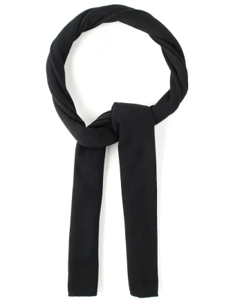 Fular unisex Two-Ply, Negru