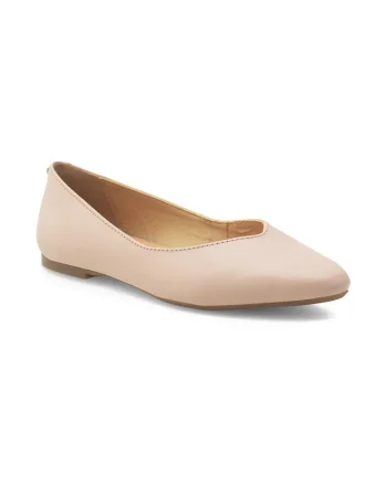 Balerini dama,  435136, Piele naturala, Roz