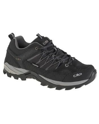 Pantofi de drumetie pentru barbati,  Piele & Stofa, Gri - 68785