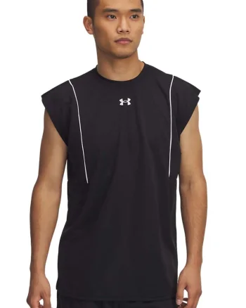 Top cu logo pentru baschet Ua Zone, Negru