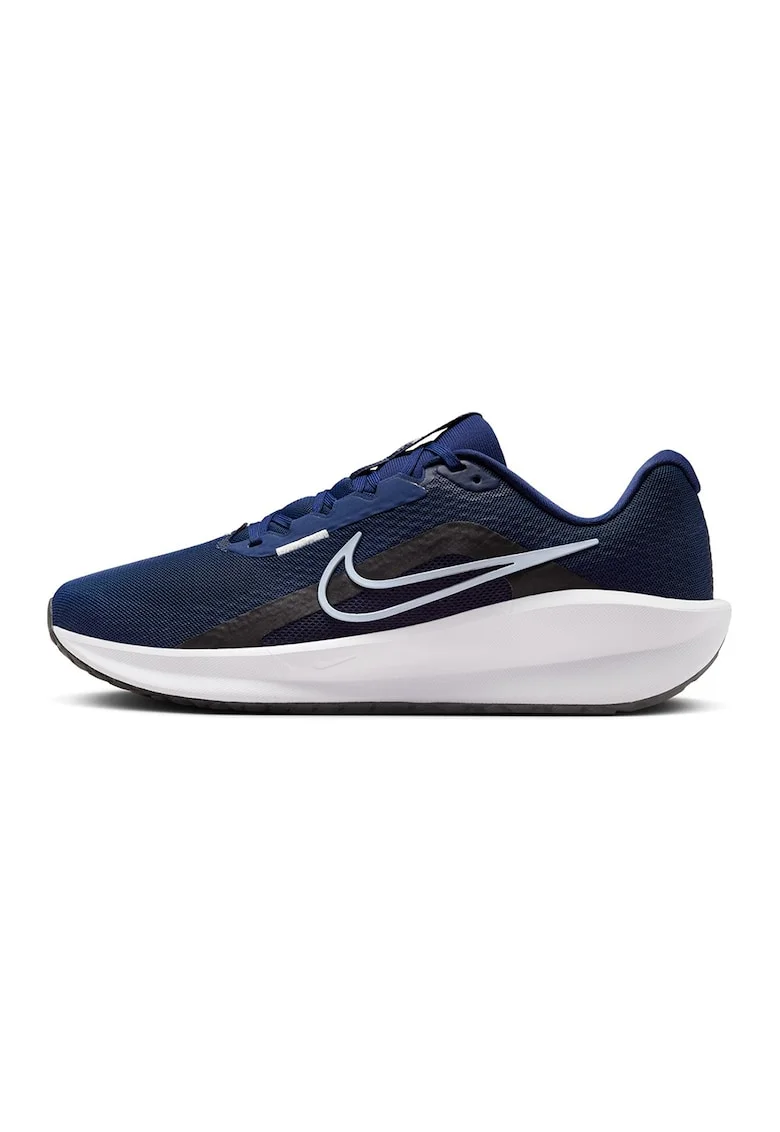 Pantofi din plasa cu logo contrastant pentru alergare Downshifter 13 Road, Alb/Negru/Bleumarin
