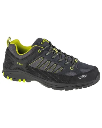Pantofi de drumetie pentru barbati,  Piele & Stofa, Gri - 68785