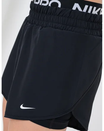 Pantaloni scurti 2 in 1 cu DriFit pentru fitness, Negru