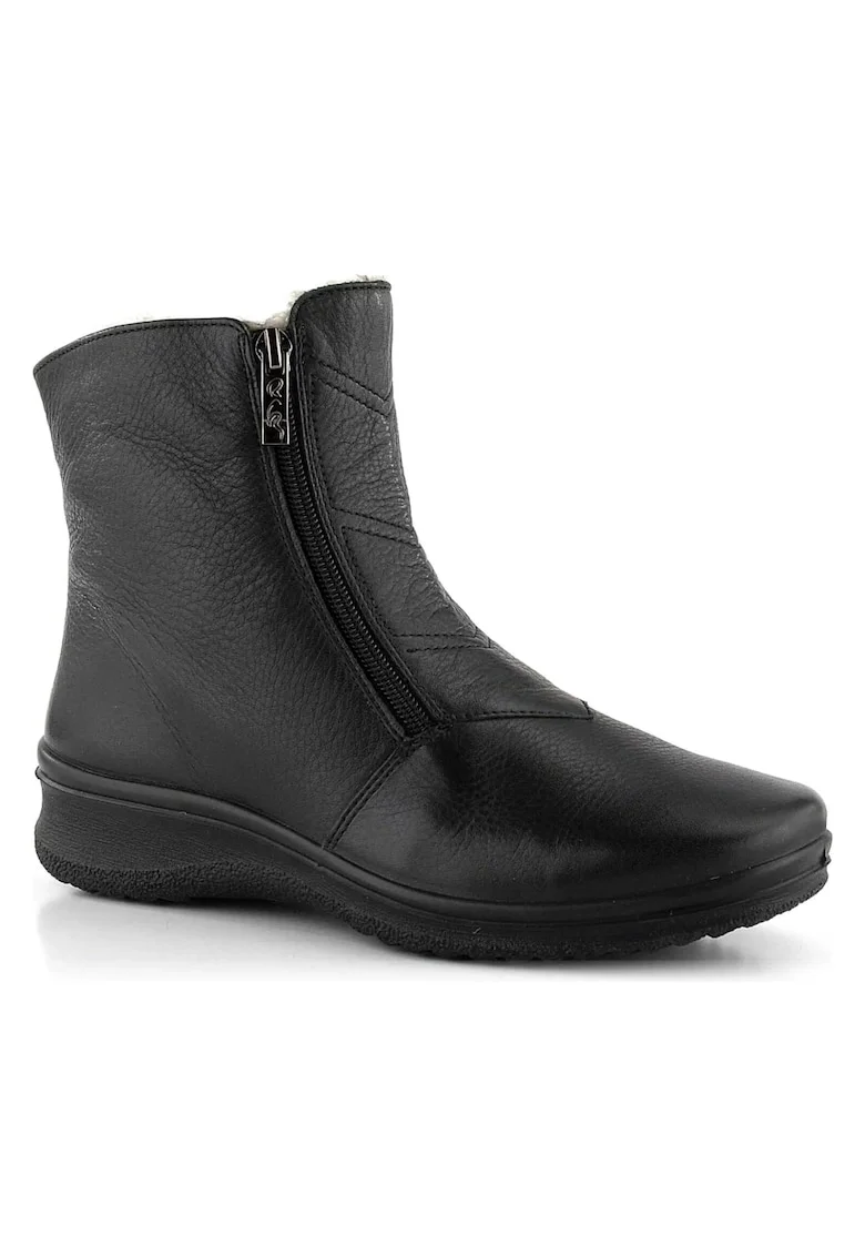Ghete dama,  Piele naturala-Negru